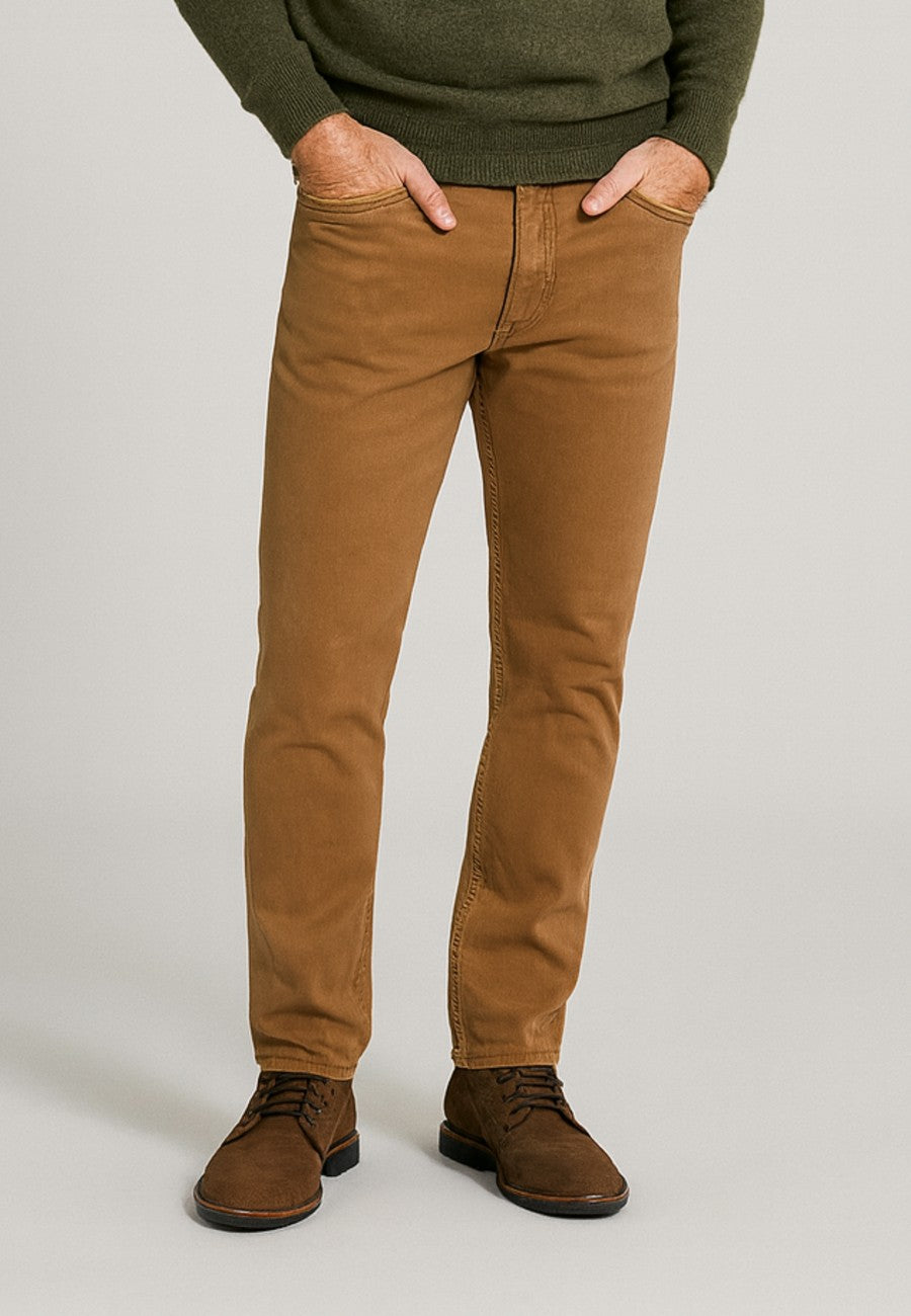 Tan Color Stretch Jeans – Testimu Moda