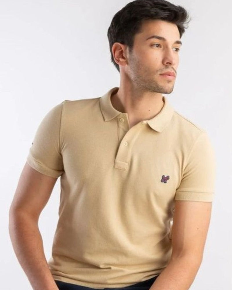 Polo Outfit Pantalón Crema Hombre Polo Beige Para Hombre