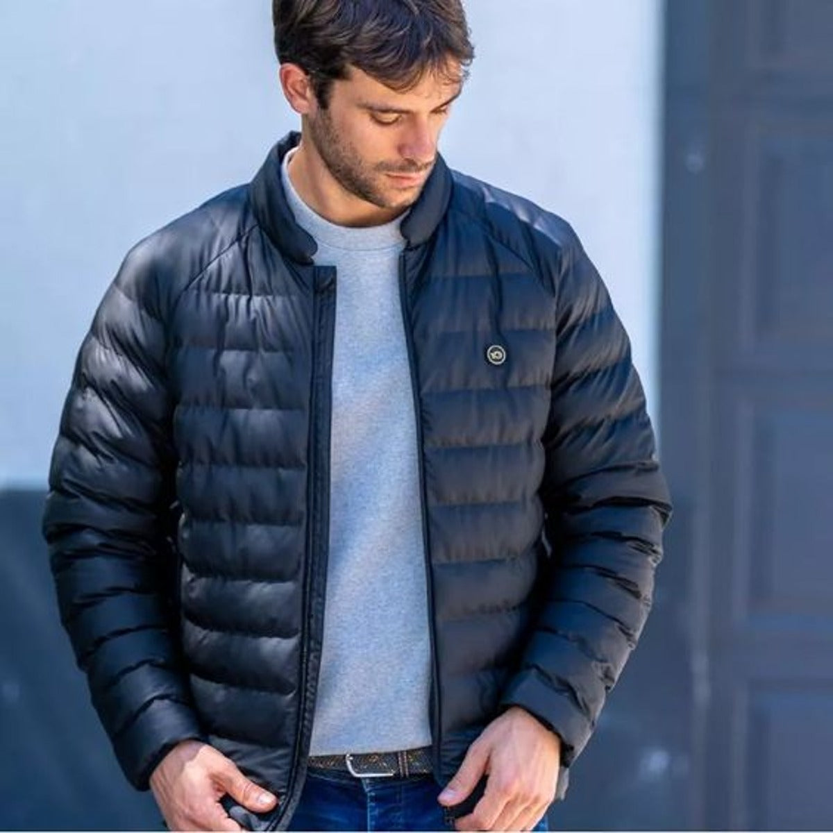 Plumifero azul top marino hombre