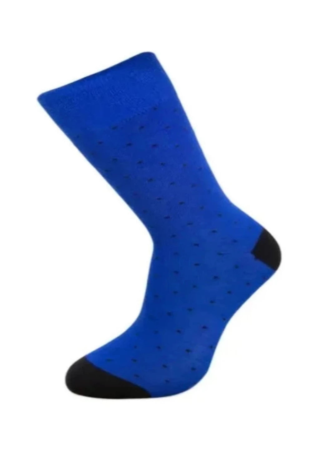 Calcetines de Bambú Azul Eléctrico con lunares