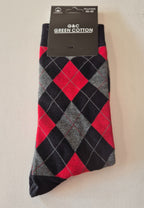 Pack 3 Calcetines de algodón para hombre en dibujos rombos en varios colores