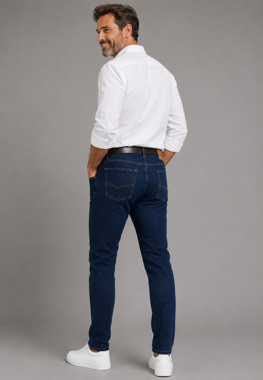 Tejano elástico azul oscuro 4 estaciones en testimu.com de T'estimu Moda Hombre