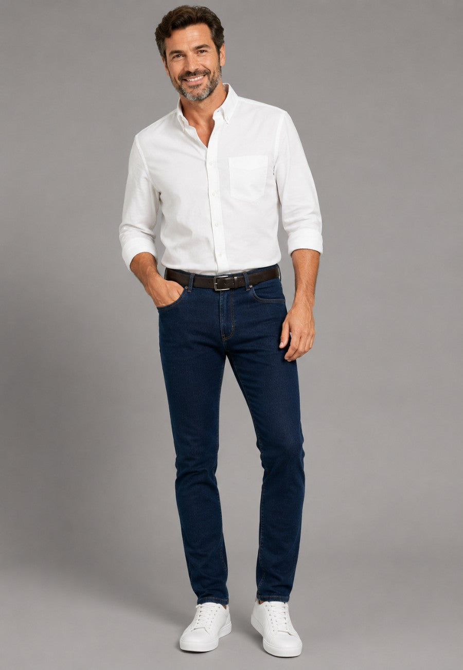 Tejano elástico azul oscuro 4 estaciones en testimu.com de T'estimu Moda Hombre