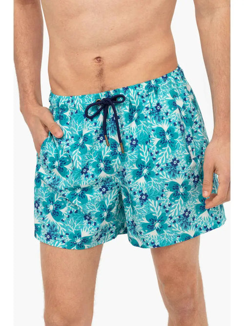 Bañador para hombre Blanco y azul Blossom en Testimu.com