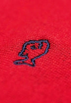 Calcetines para hombre de algodón peinado rojo