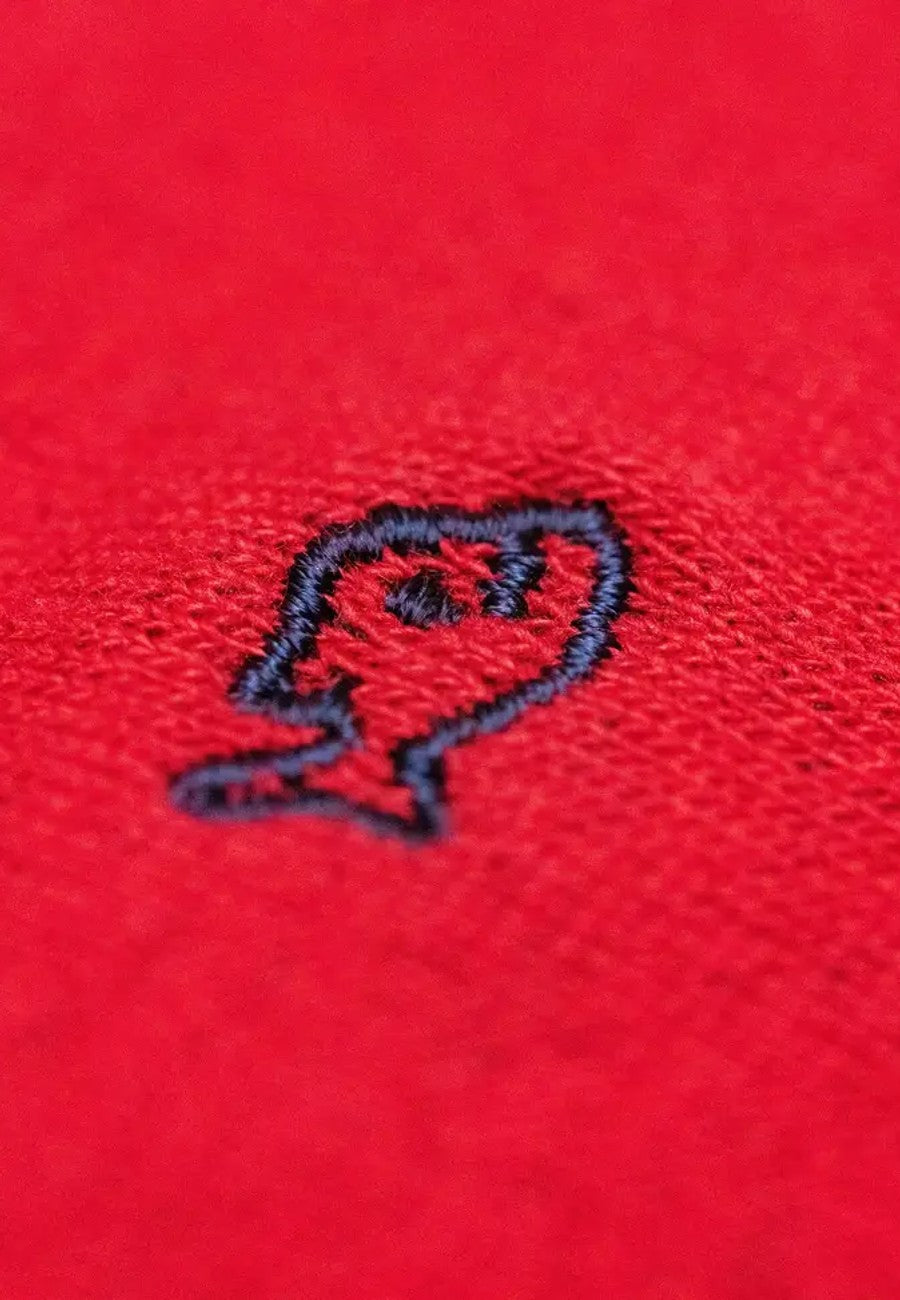 Calcetines para hombre de algodón peinado rojo