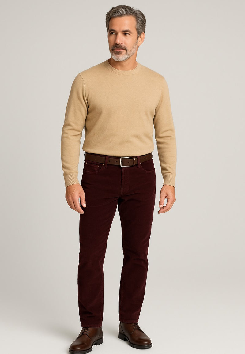 Pantalón de pana elástico Astorga marrón en testimu.com de T'estimu 