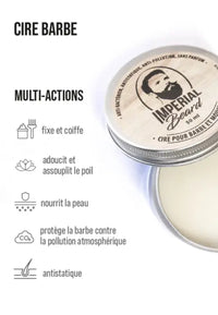 Cera para el cuidado de la barba 3 en 1