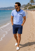Bermudas de tejido vaquero de verano modelo 305 de Tiro alto