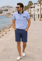Bermudas de tejido vaquero de verano modelo 305 de Tiro alto
