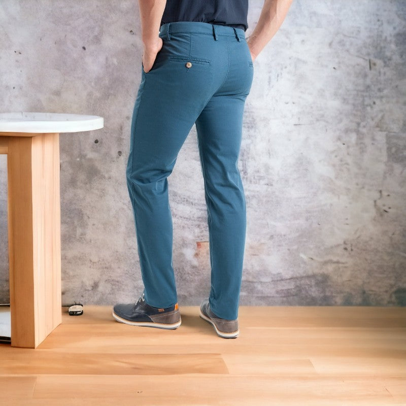 Pantalón casual tipo chino elástico de hombre - Blanes