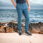 Pantalón casual tipo chino elástico de hombre - Blanes