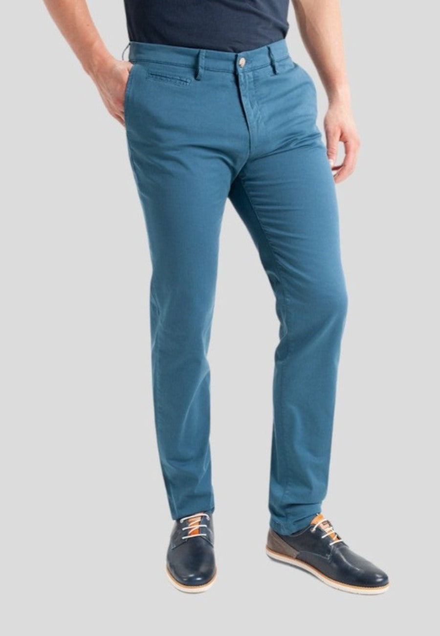 Pantalón casual tipo chino elástico de hombre - Blanes