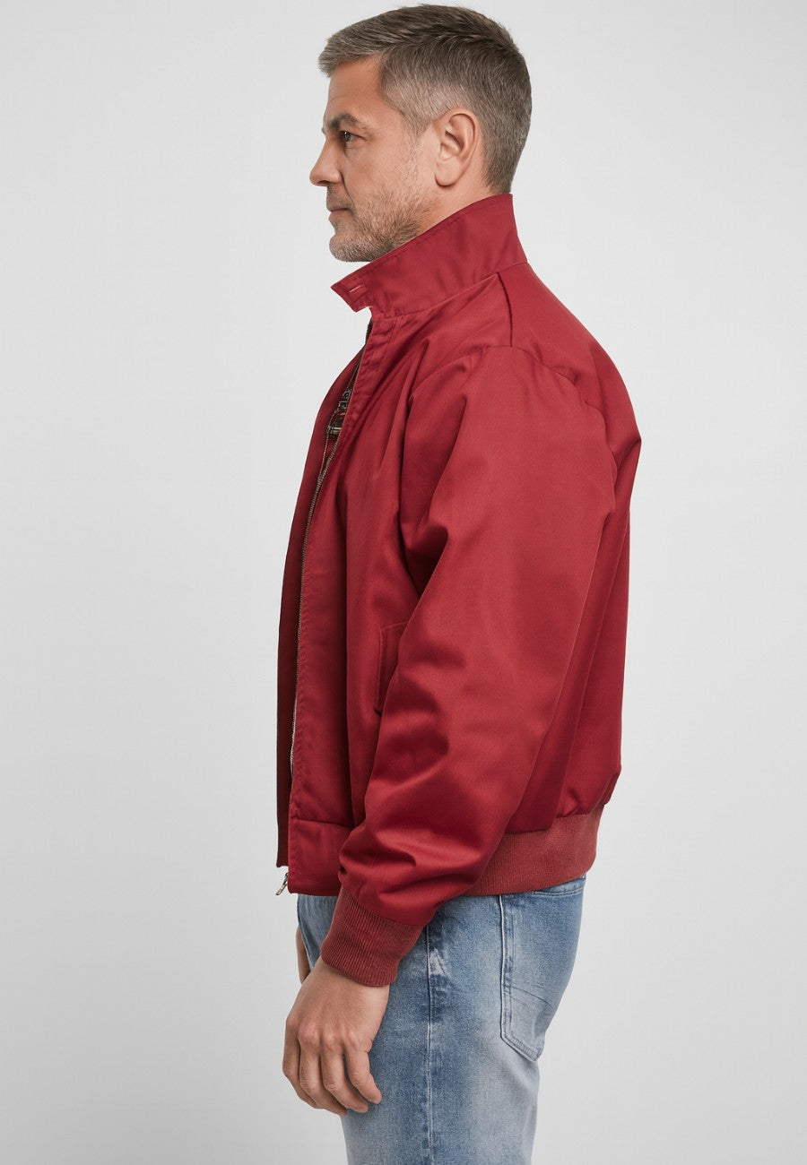 Chaqueta estilo Bomber con forro interior Inglés - Color Burdeos