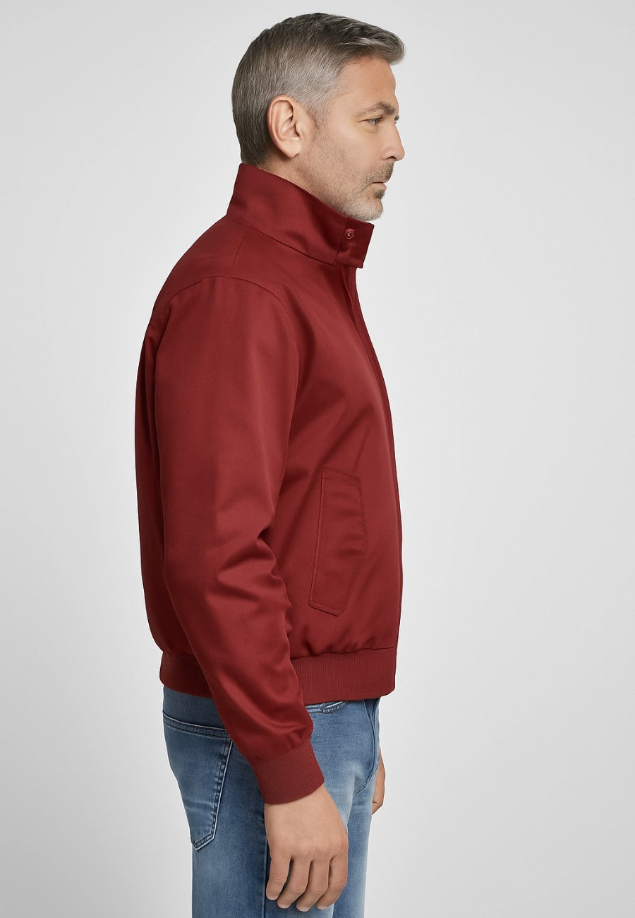 Chaqueta estilo Bomber con forro interior Inglés - Color Burdeos