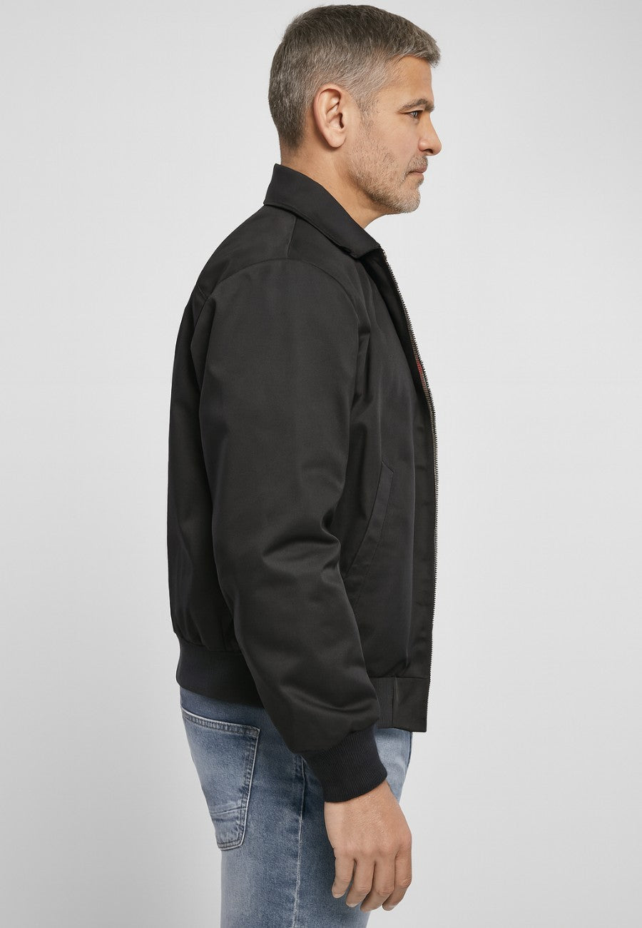 Chaqueta estilo Bomber con forro interior Inglés - Color Negro