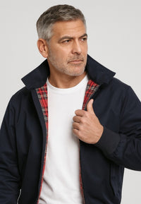 Chaqueta estilo Bomber con forro interior Inglés - Color Negro