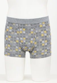 Bóxer de algodón con letras banda elástica Azul