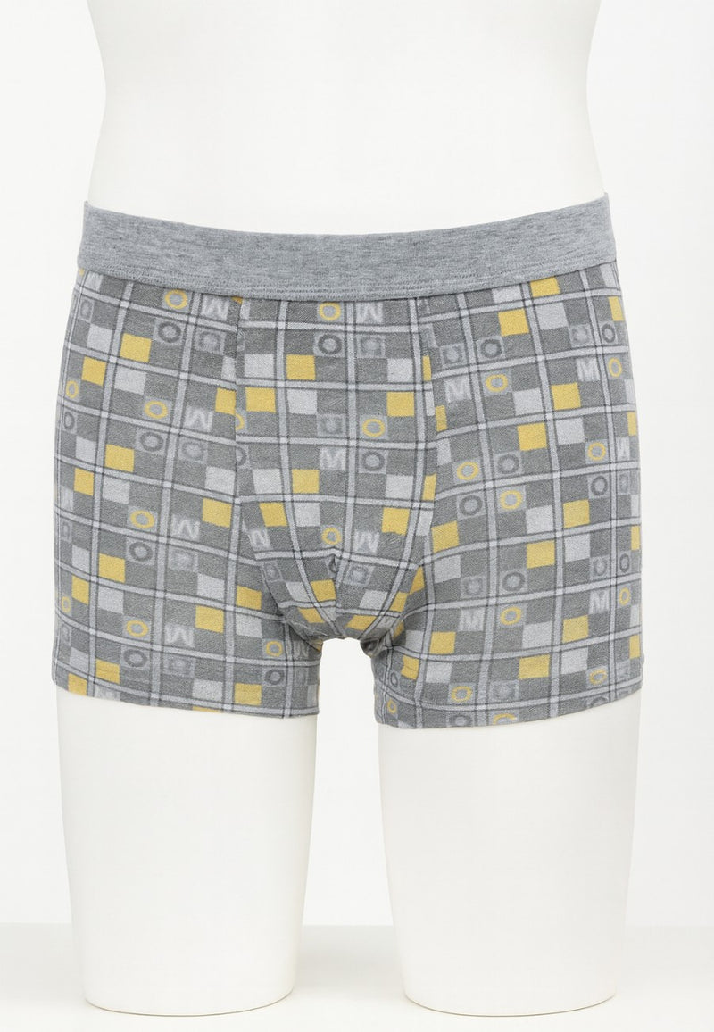 Bóxer de algodón con letras banda elástica Azul