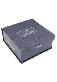 Cinturón de piel con caja de regalo en color negro