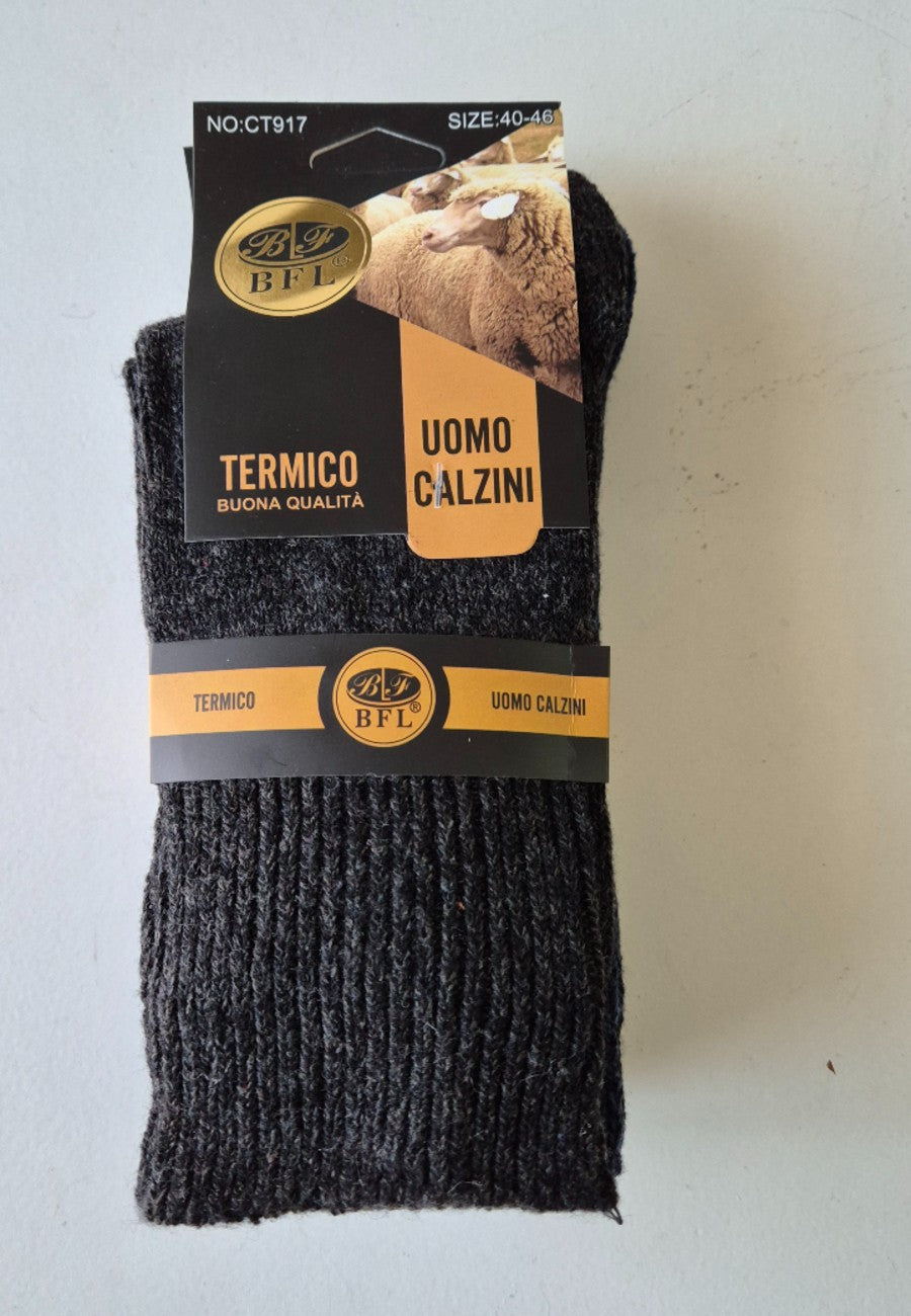 Pack de tres Calcetines de lana gruesa para hombre