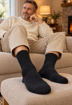 Pack de 3 Calcetines térmicos de lana, canalado para hombre