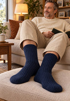 Pack de 3 Calcetines térmicos de lana, canalado para hombre