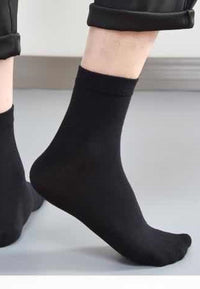 Pack 5 Calcetines de algodón para hombre liso color negro