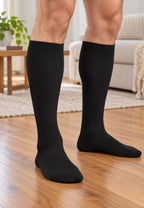 Pack de 3 calcetines de media alta negra para hombre
