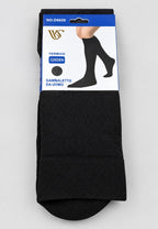 Pack de 3 calcetines de media alta negra para hombre