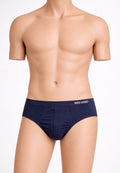 Calzoncillos azules de hombre de algodón men Uomo banda ancha