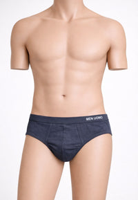 Calzoncillos gris oscuro de hombre de algodón men Uomo banda ancha