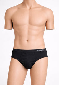 Calzoncillos negros de hombre de algodón men Uomo banda ancha