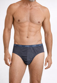 Calzoncillos grises de hombre de algodón Uomo banda estrecha