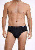 Calzoncillos negros de hombre de algodón Uomo banda estrecha