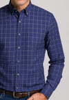 Camisa de algodón para hombre color indigo