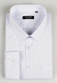 Camisa blanca de manga larga talla XXL a la 5XL