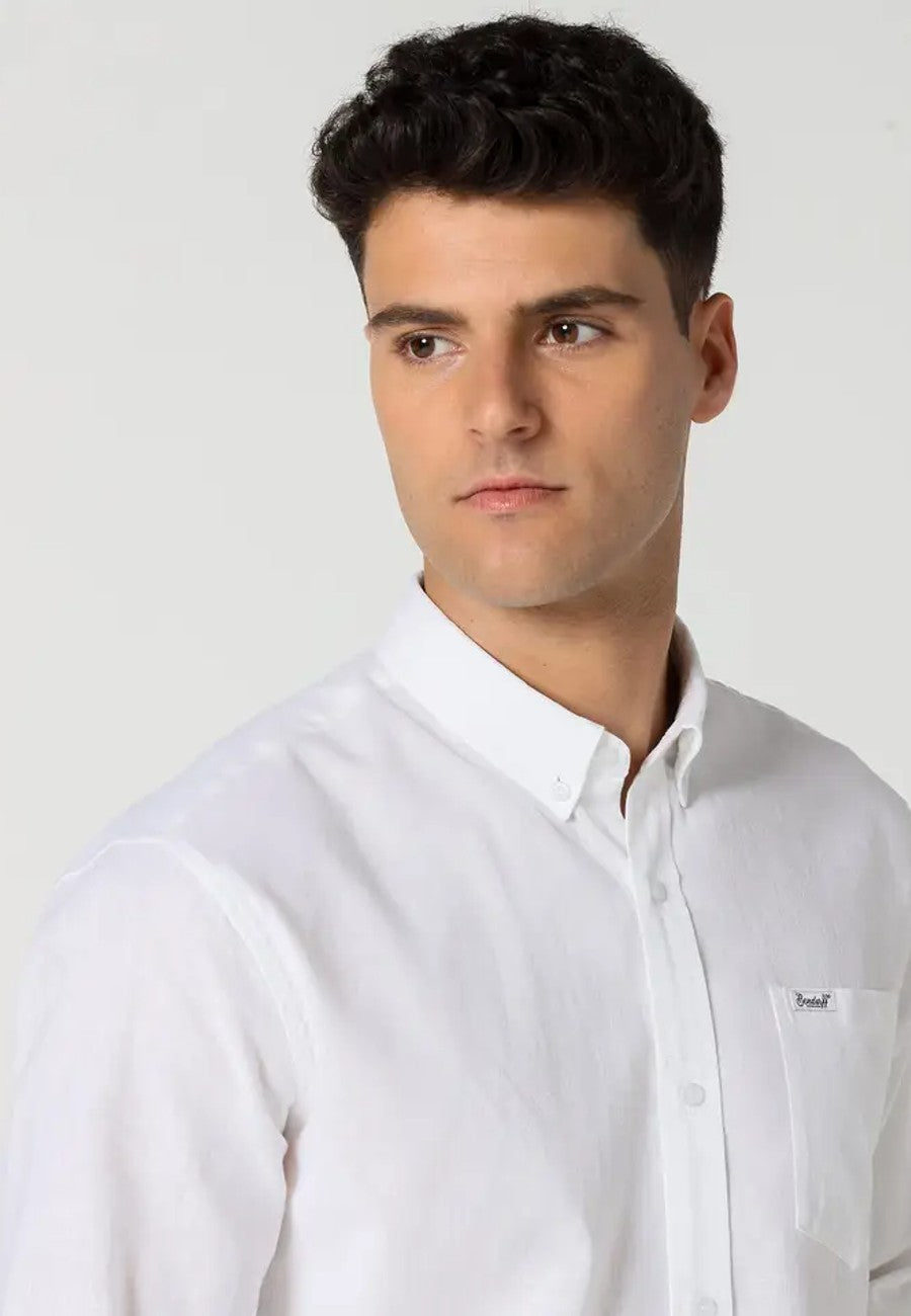 Camisa blanca de hombre