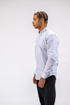 Camisa Oxford de hombre Rayas Azules en testimu.com de T'estimu Moda