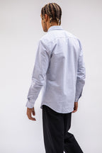 Camisa Oxford de hombre Rayas Azules en testimu.com de T'estimu Moda