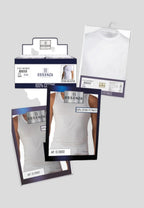 Camiseta de cuello en V para hombre de algodón certificado