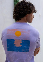 Camiseta Vintage Malva de algodón orgánico