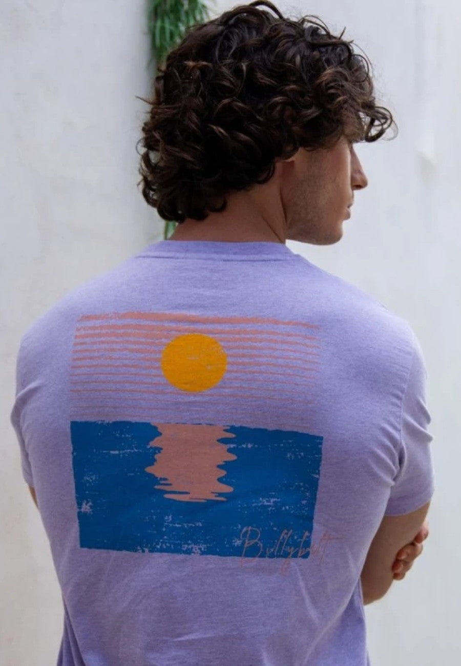Camiseta Vintage Malva de algodón orgánico