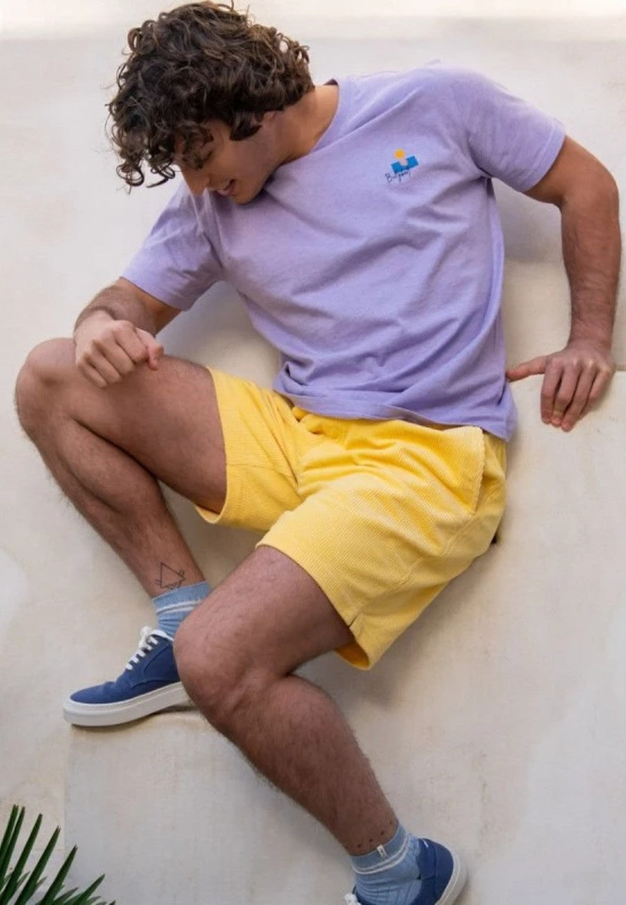 Camiseta Vintage Malva de algodón orgánico