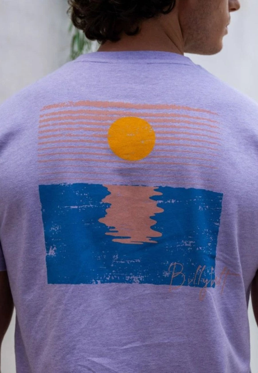 Camiseta Vintage Malva de algodón orgánico