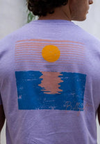Camiseta Vintage Malva de algodón orgánico