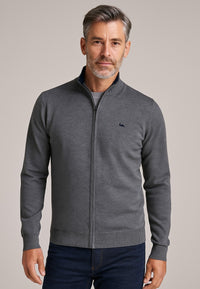 Cárdigan de punto con cremallera y cuello de cisne (7 colores)