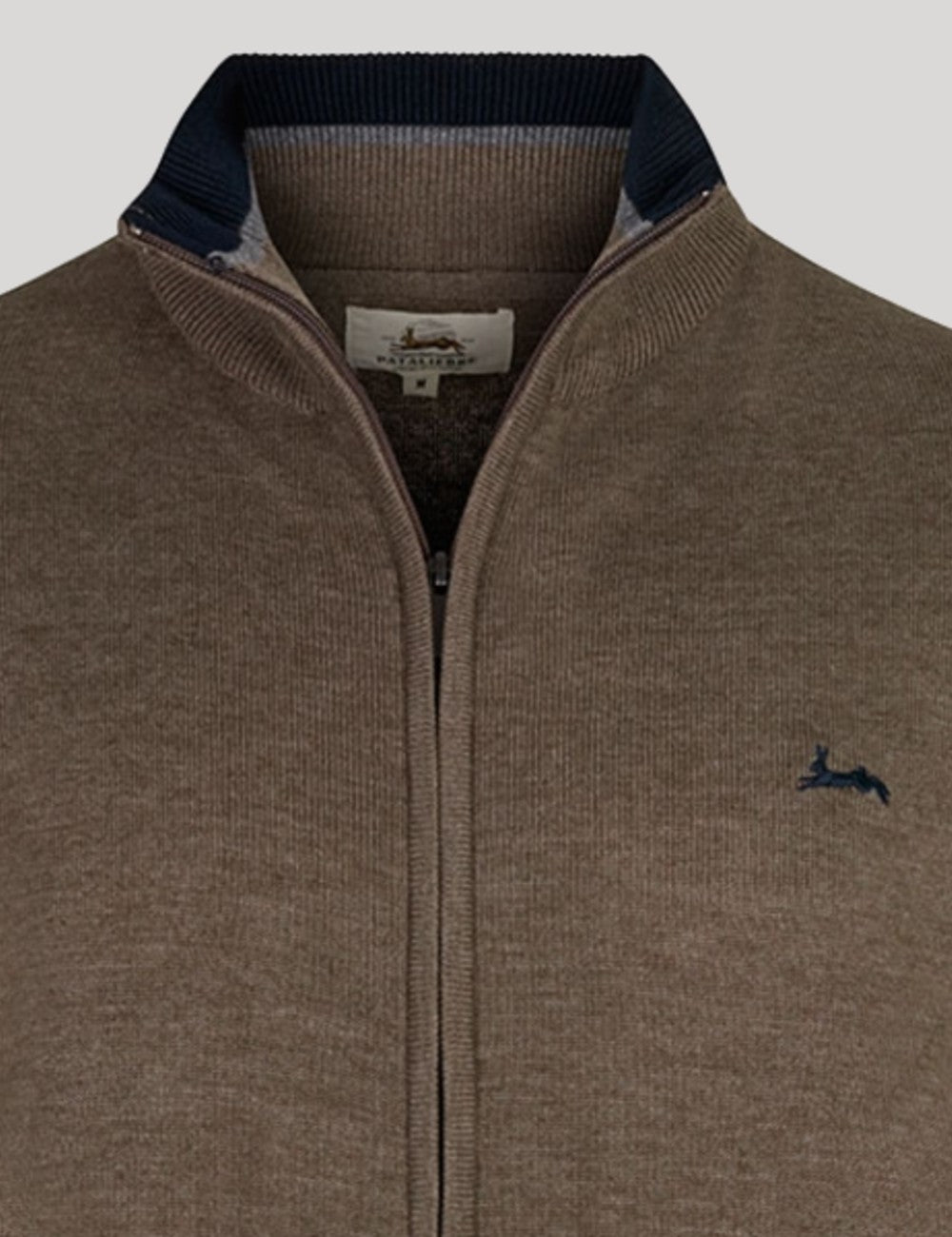 Cárdigan de punto con cremallera y cuello de cisne (7 colores)
