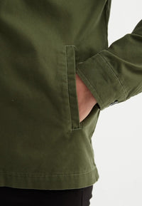 Chaqueta casual elegante para hombre en verde kaki