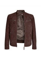 Chaqueta artesanal de ante modelo Potes – Marrón, vista del forro